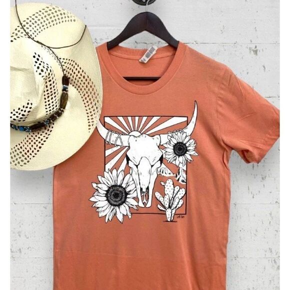 Tops - Sunflower and Bull Tshirt